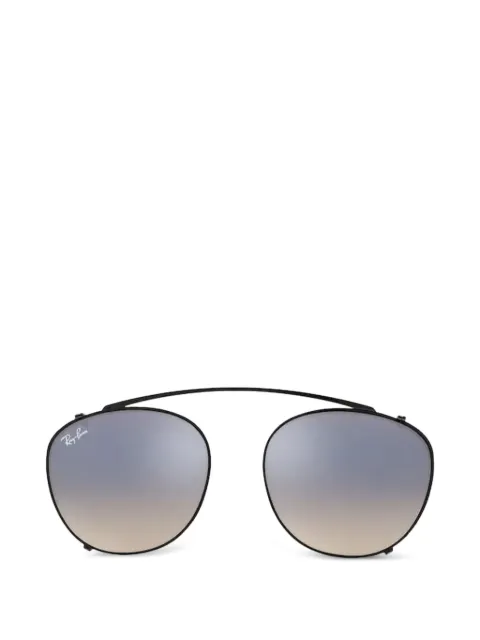 Ray-Ban clip-on round-frame sunglasses