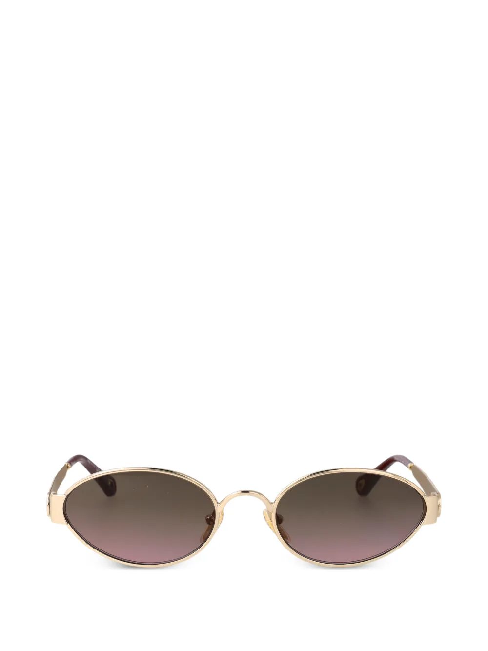 Chloé oval-frame sunglasses - Oro