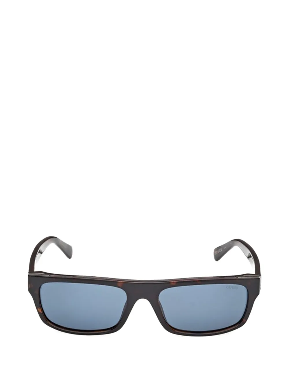 GUESS EYEWEAR tortoiseshell-effect rectangle-frame sunglasses - Braun