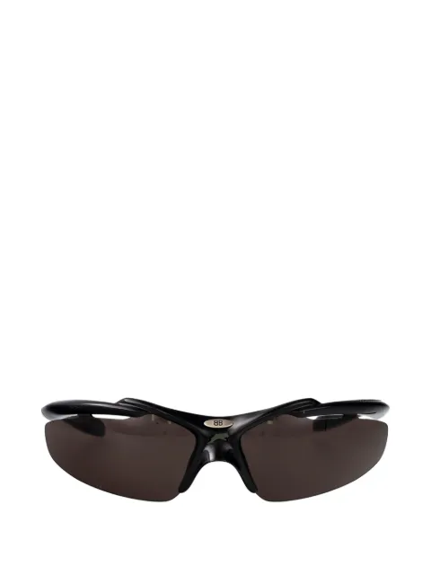 Balenciaga BB-plaque geometric-frame sunglasses