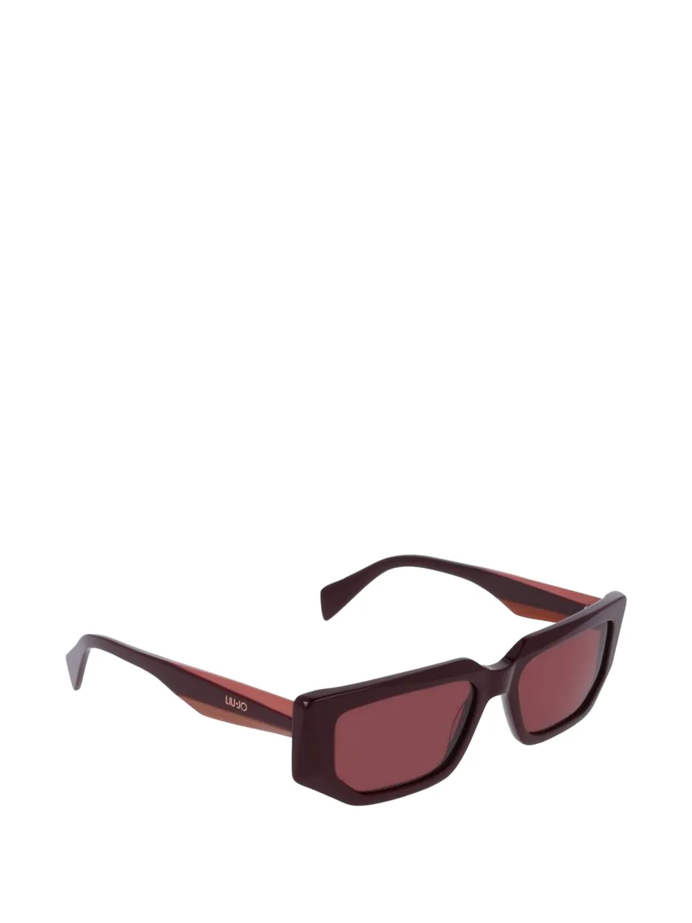 LIU JO geometric-frame sunglasses - Marrone
