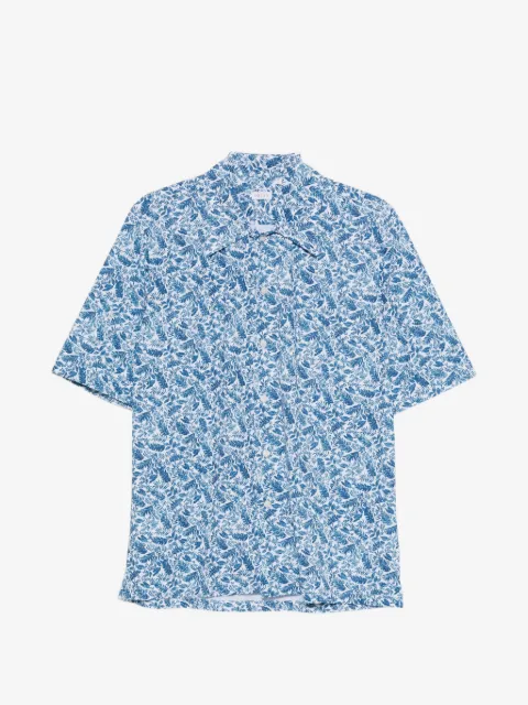 Orian leaf-print short-sleeve shirt