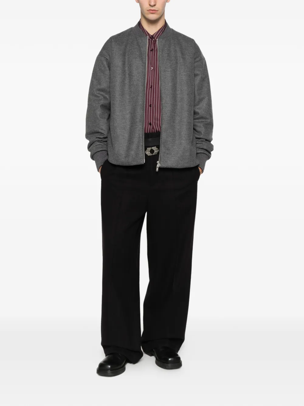 Jil Sander Jack met ritssluiting Grijs