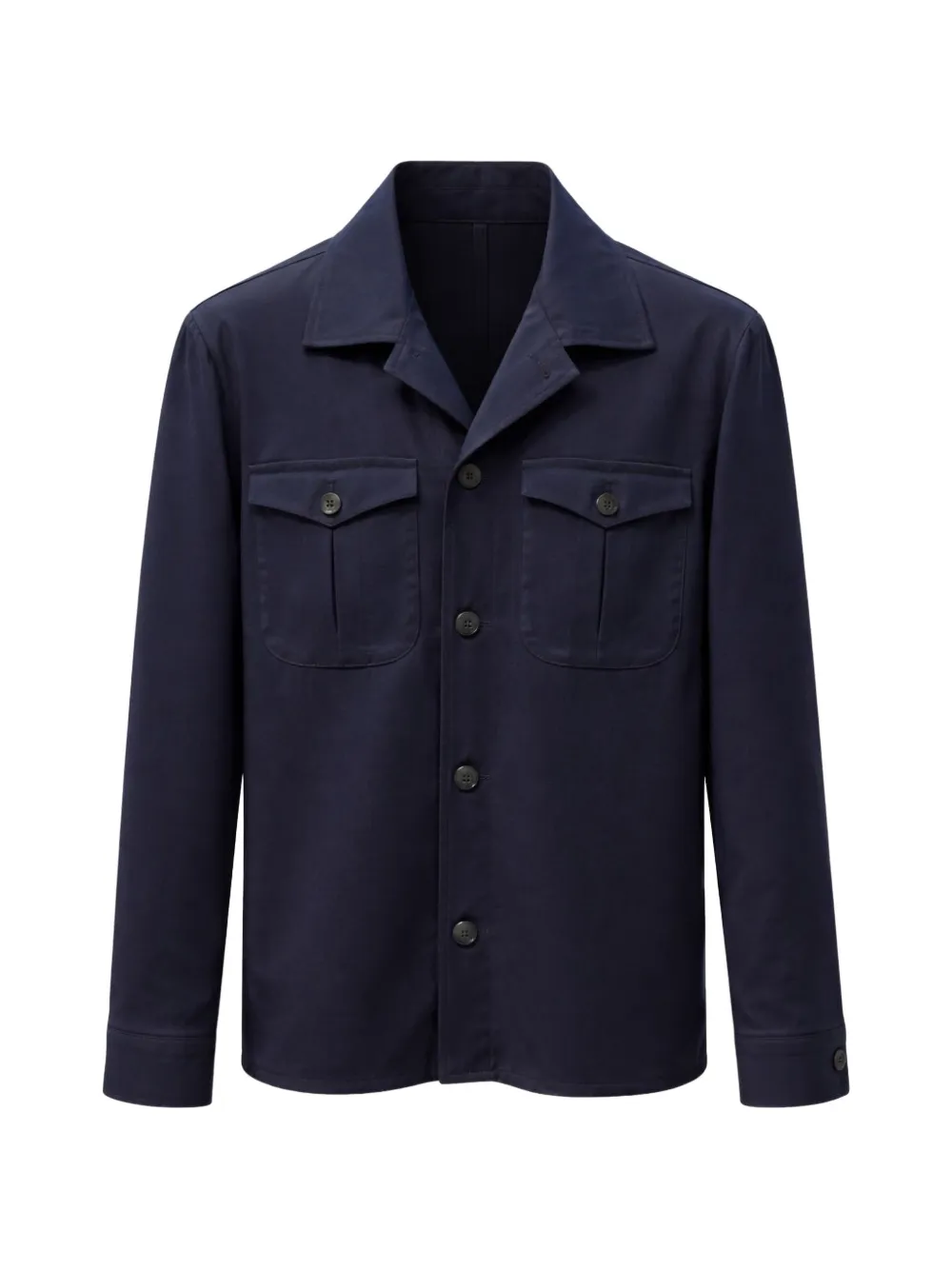 FRANZESE COLLECTION chest-pocket overshirt - Blau