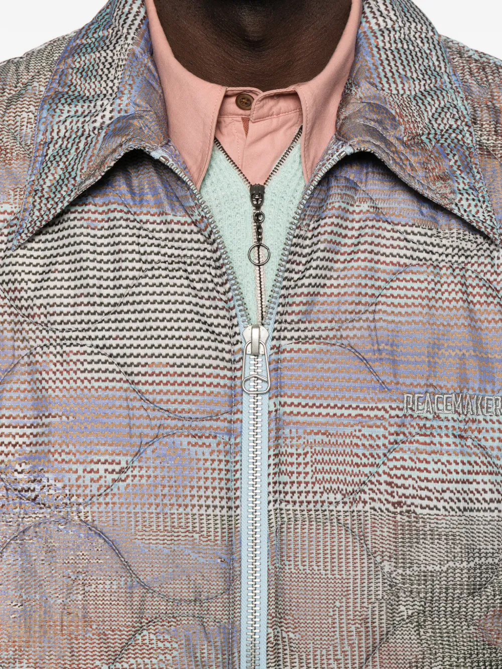 Oamc Quilted Jacket In Multi