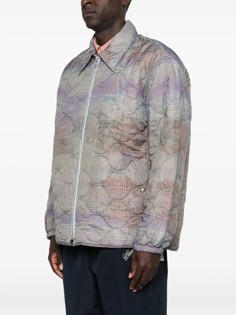 Oamc Quilted Jacket In Multi