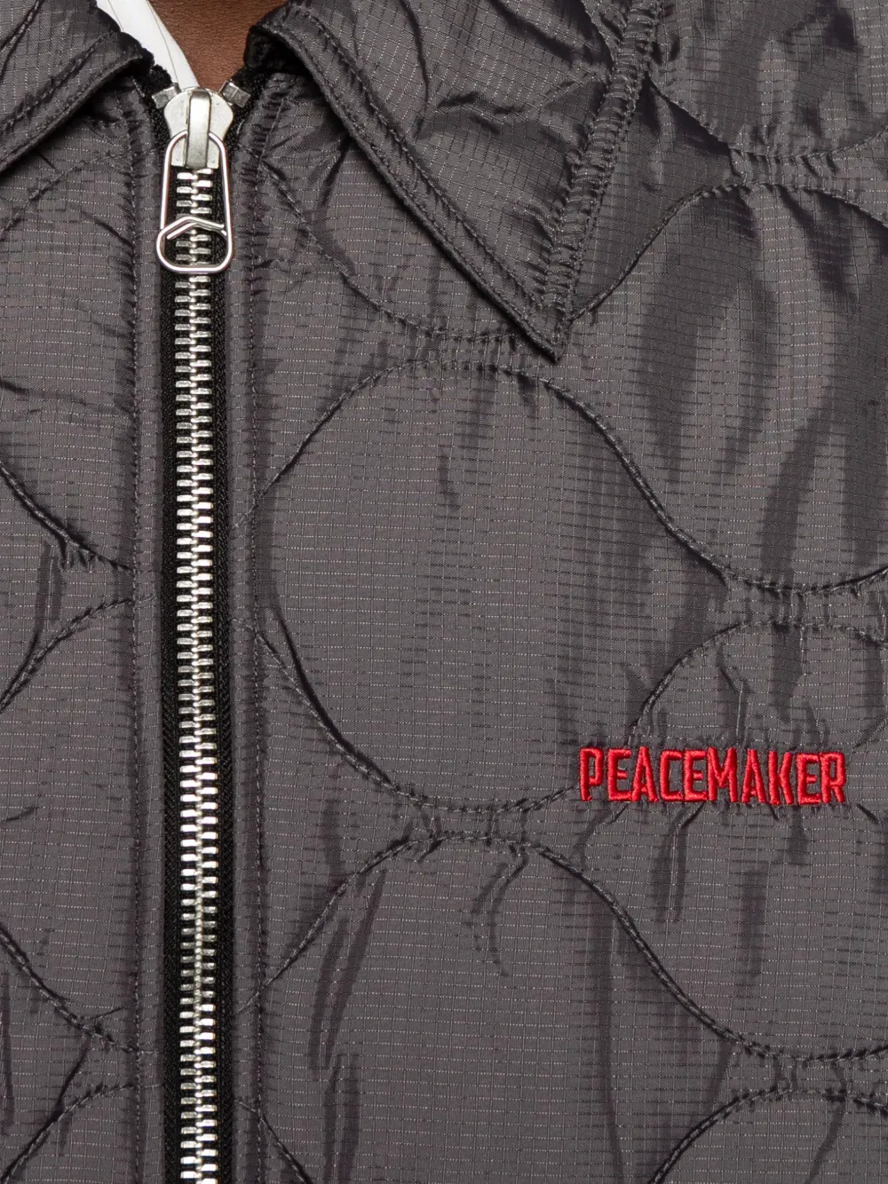 Oamc Quilted Jacket In Gray