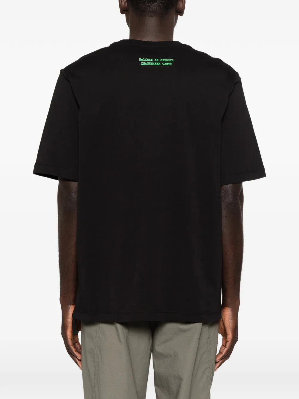 OAMC Peacemaker T-shirt met grafische print Zwart