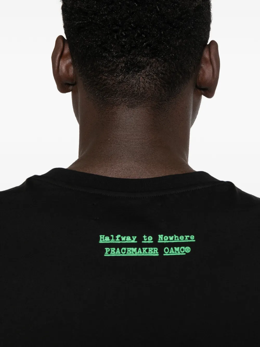 OAMC Peacemaker T-shirt met grafische print Zwart
