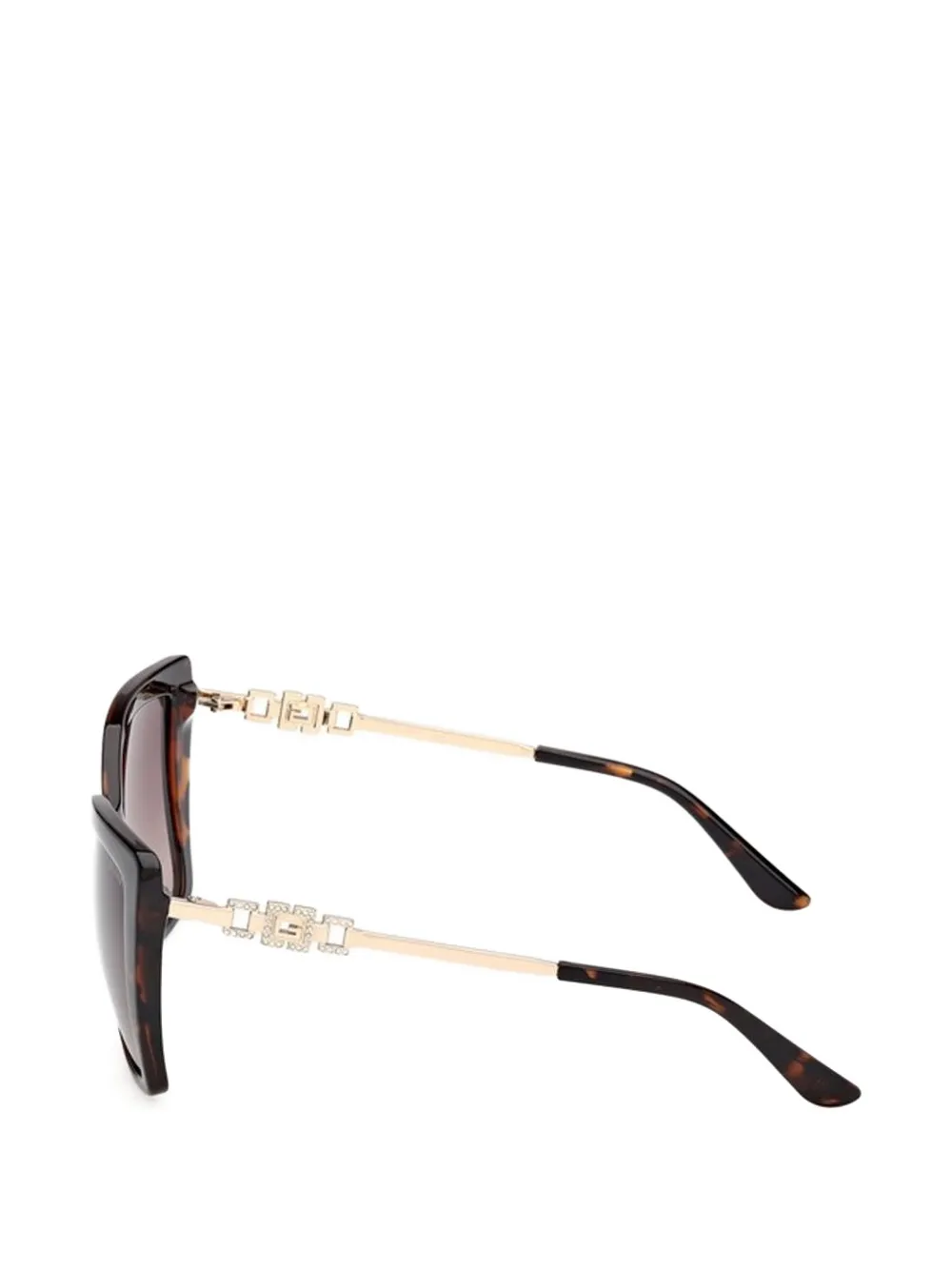 GUESS EYEWEAR Zonnebril met schildpadschild-design Bruin