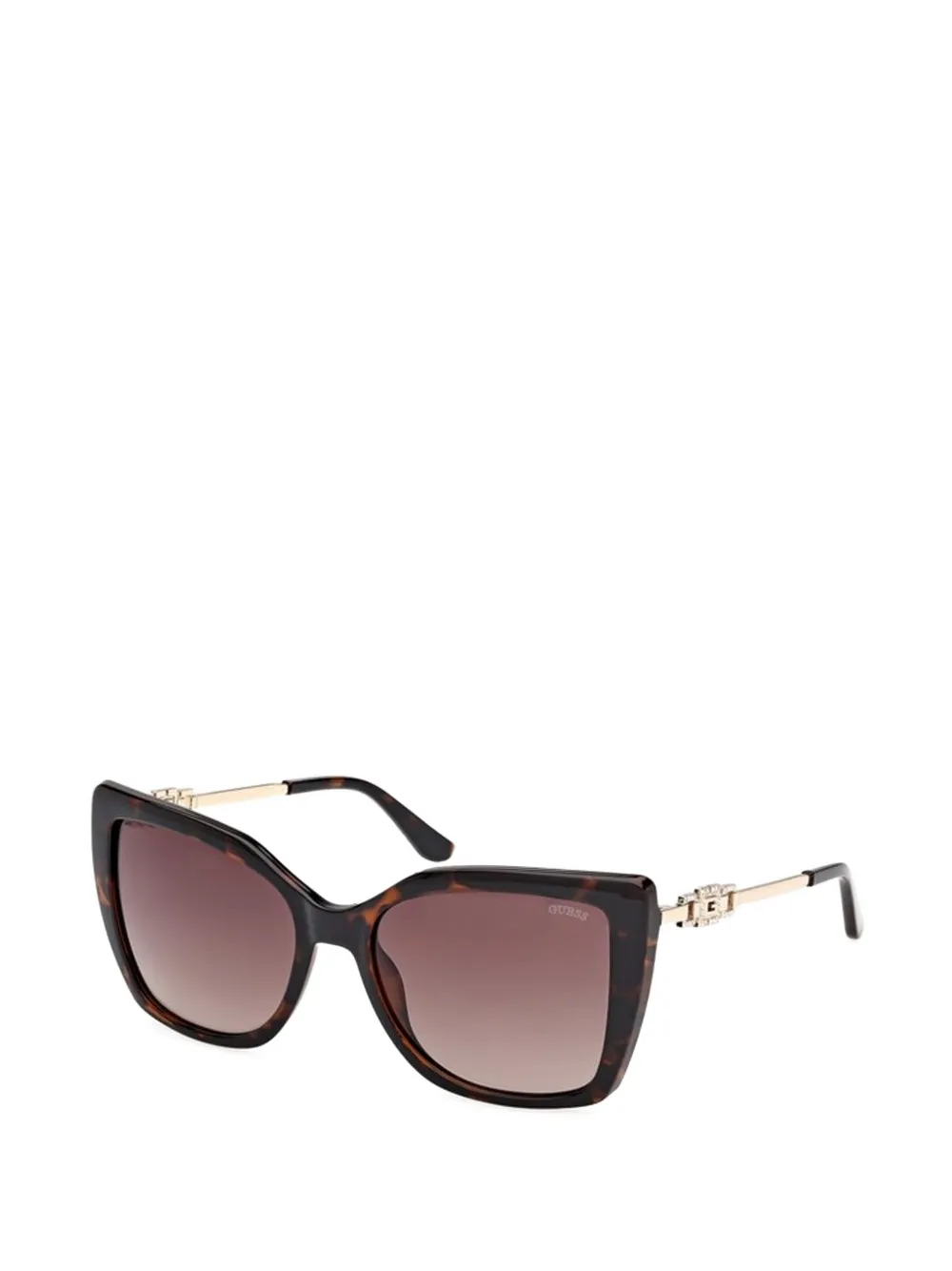 GUESS EYEWEAR Zonnebril met schildpadschild-design Bruin