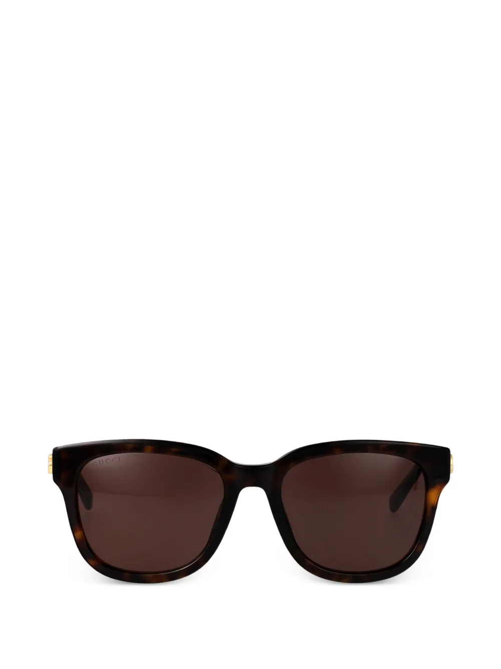 Gucci Eyewear Double G square-frame sunglasses - Marrone