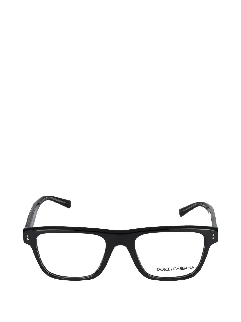 Dolce & Gabbana Eyewear rectangle-frame glasses - Schwarz