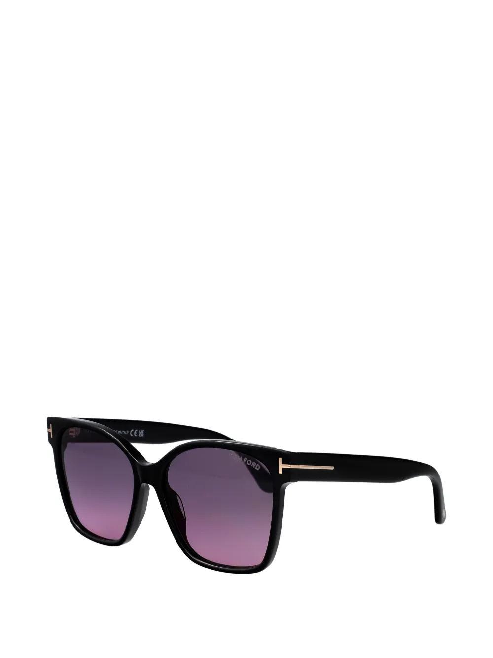 TOM FORD Eyewear Zonnebril met geometrisch montuur Zwart