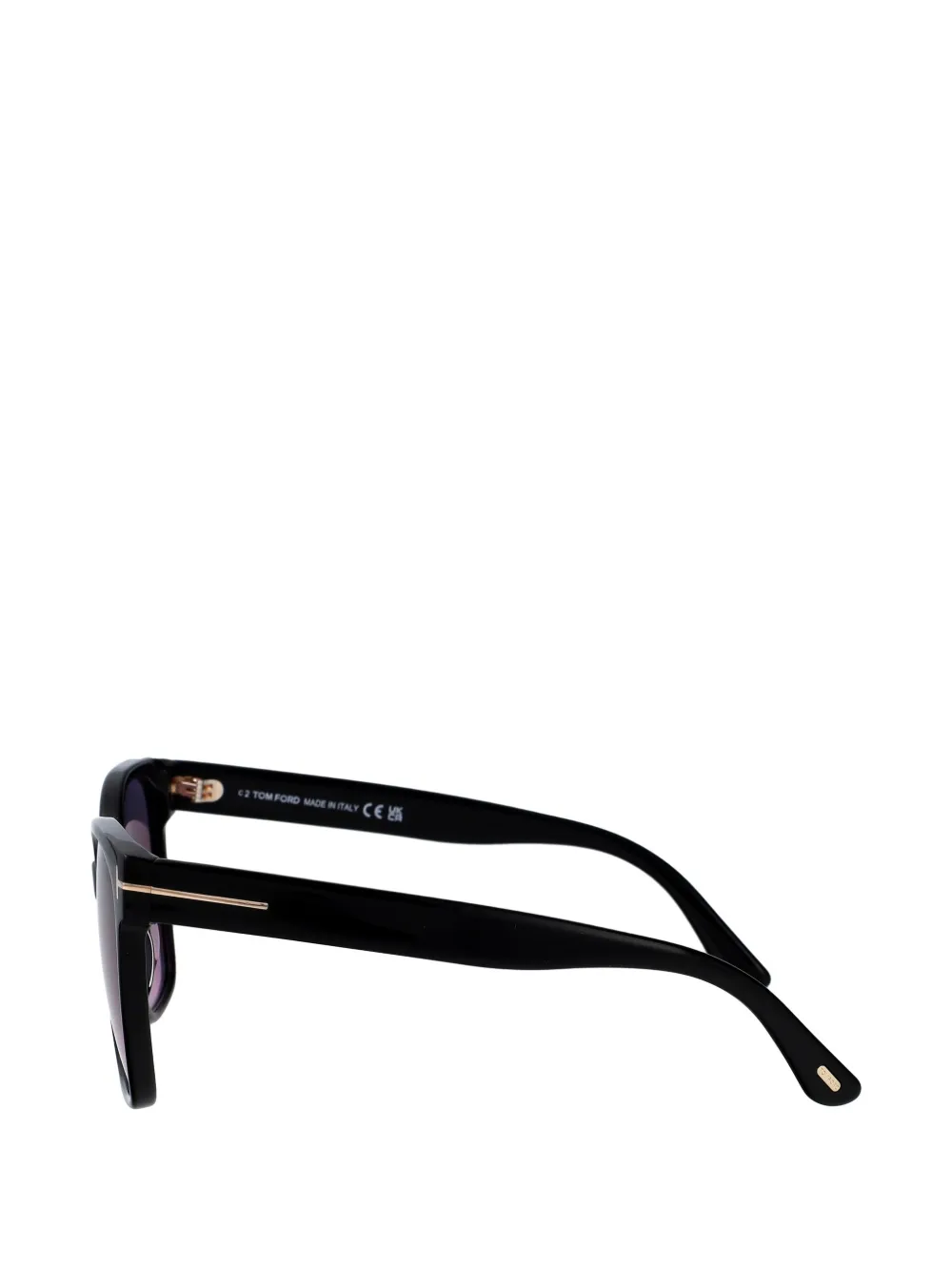 TOM FORD Eyewear Zonnebril met geometrisch montuur Zwart