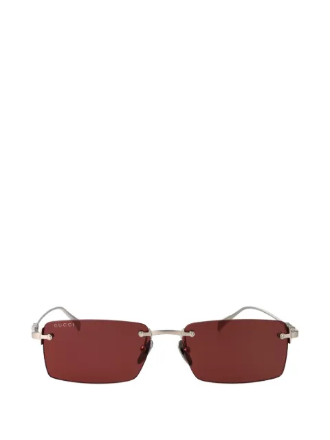 Gucci rimless rectangle-frame sunglasses