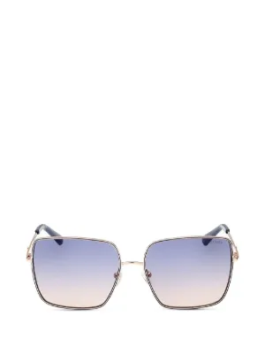 GUESS USA geometric-frame Sunglasses | Gold | FARFETCH KW display picture 1