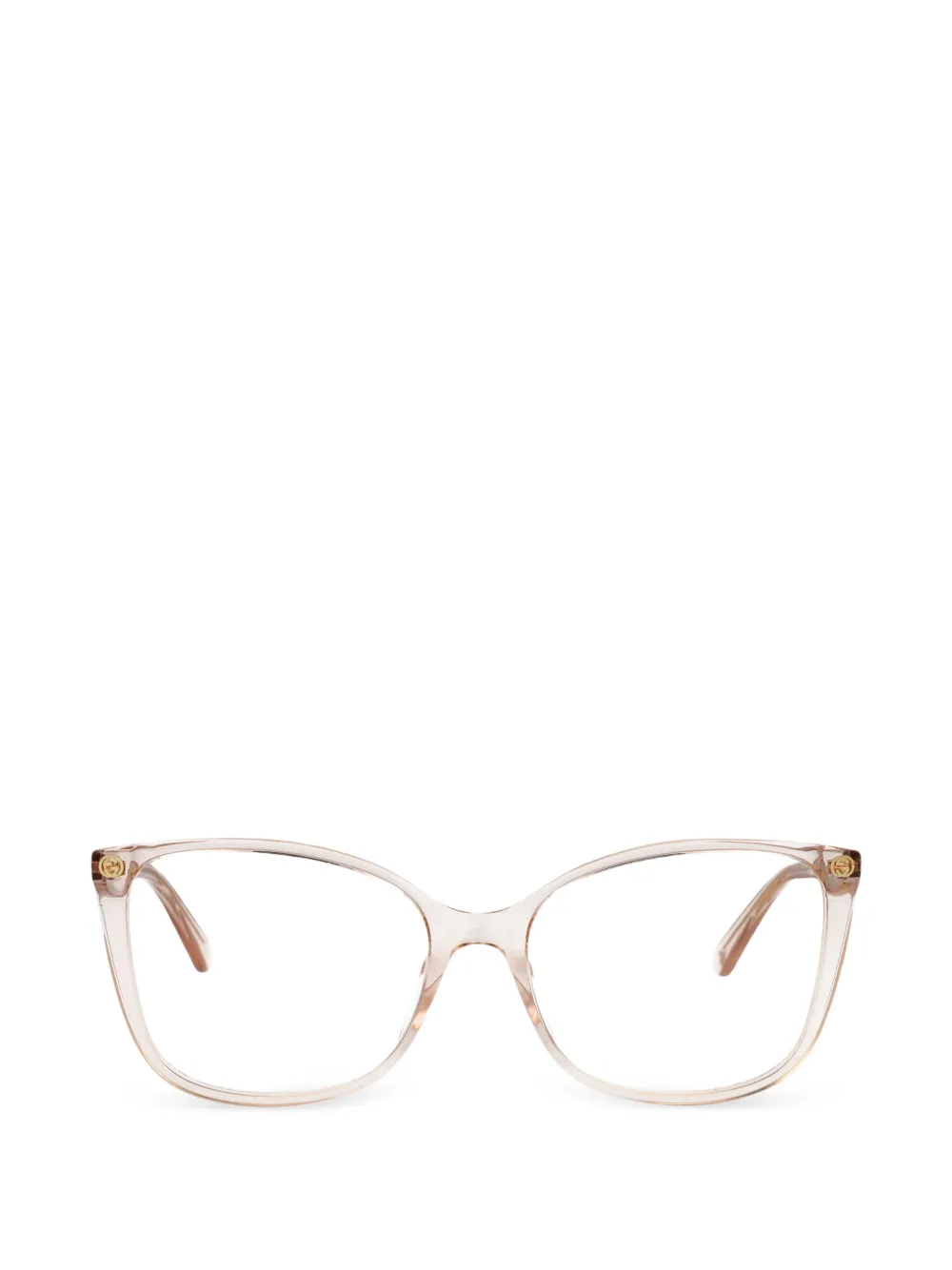 Gucci Eyewear cat-eye frame glasses - Toni neutri