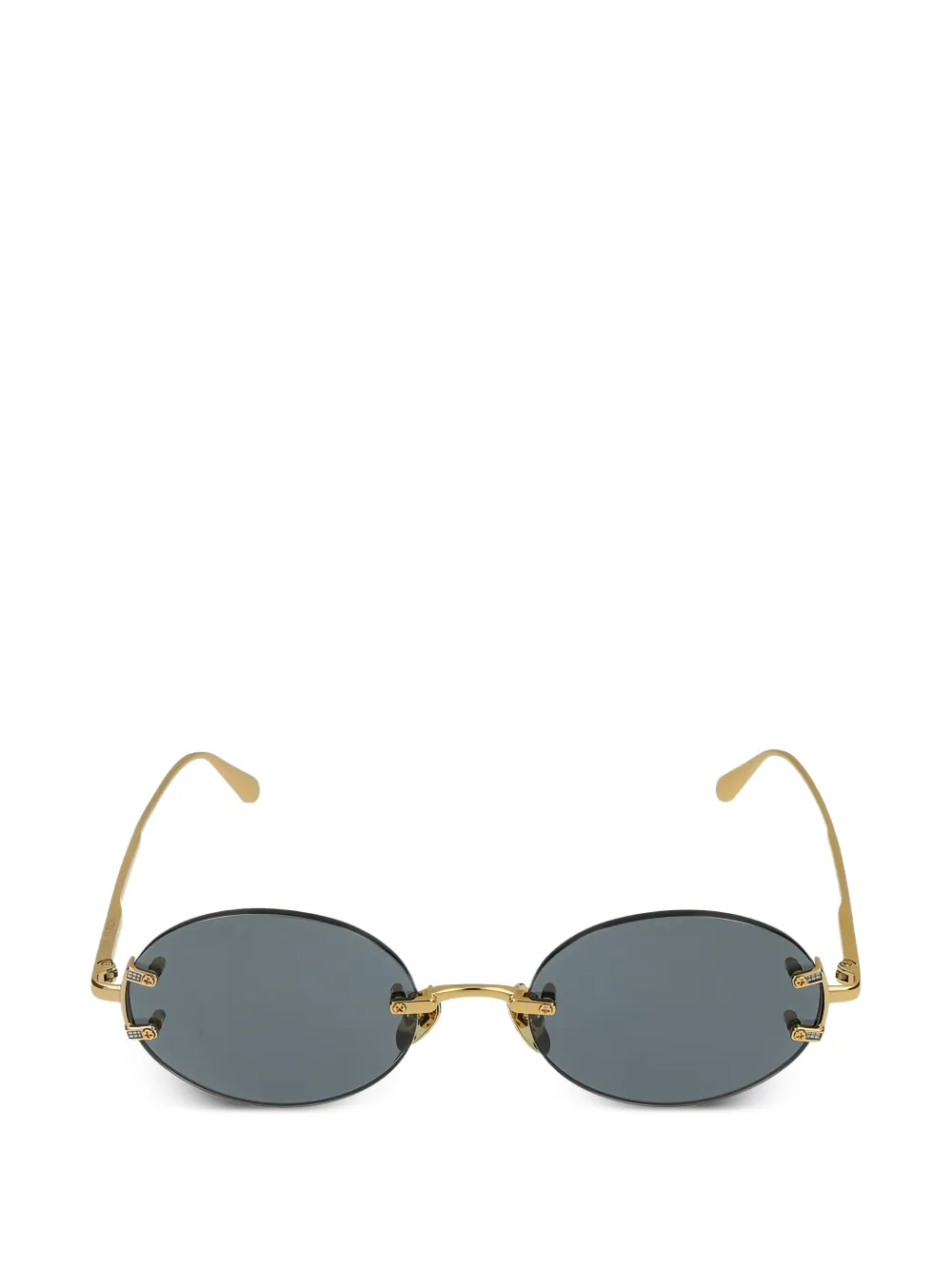Linda Farrow Stella rimless-sunglasses - Oro