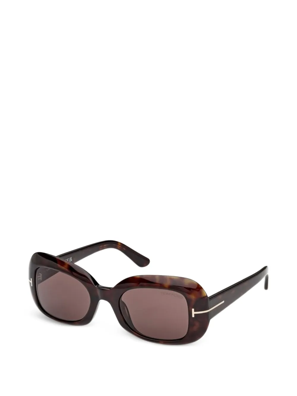 TOM FORD Eyewear rectangle-frame sunglasses - Braun