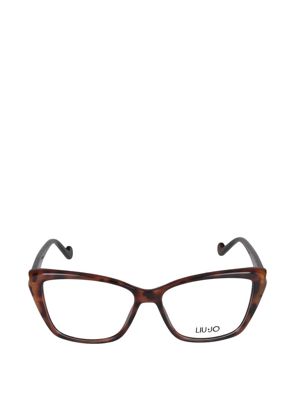 LIU JO tortoiseshell-effect cat-eye glasses - Braun