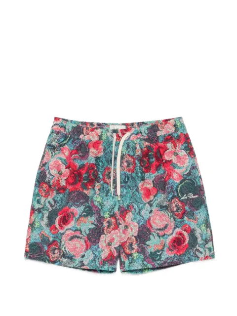 Les Deux Bouquet AOP floral-print tapestry-effect shorts