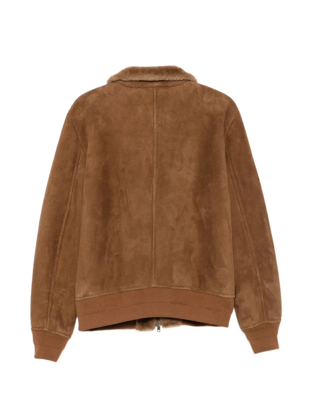 Salvatore Santoro Jack met lammy kraag Bruin