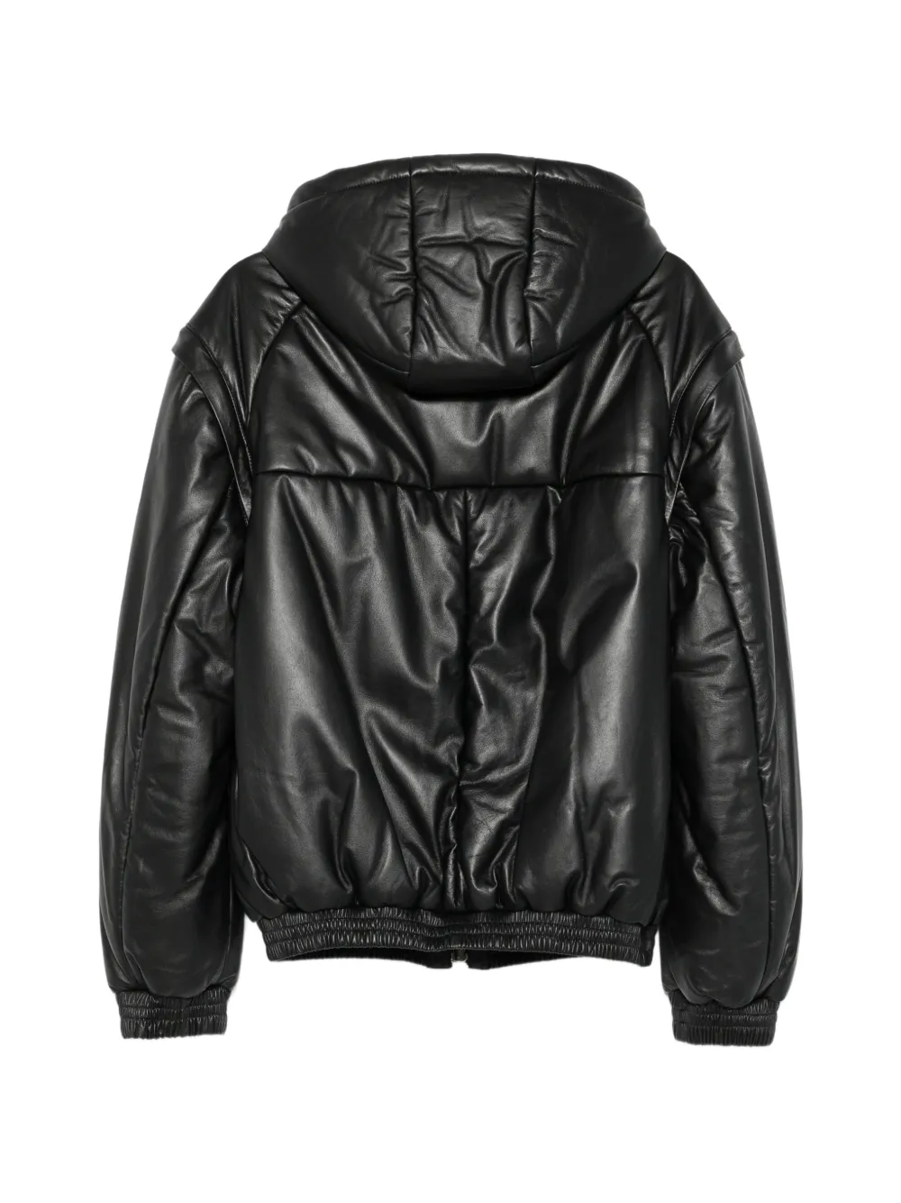  Desa 1972 Chaqueta De Piel Con Capucha - Negro 