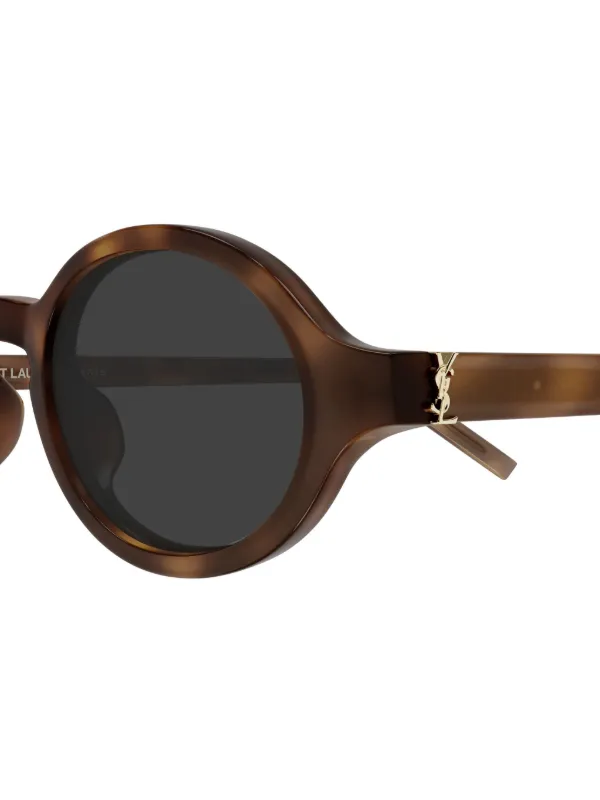 Saint Laurent Eyewear オーバルフレーム サングラス | ブラウン