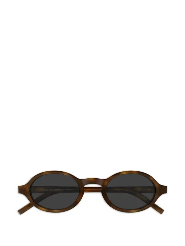 Saint Laurent Eyewear オーバルフレーム サングラス | ブラウン