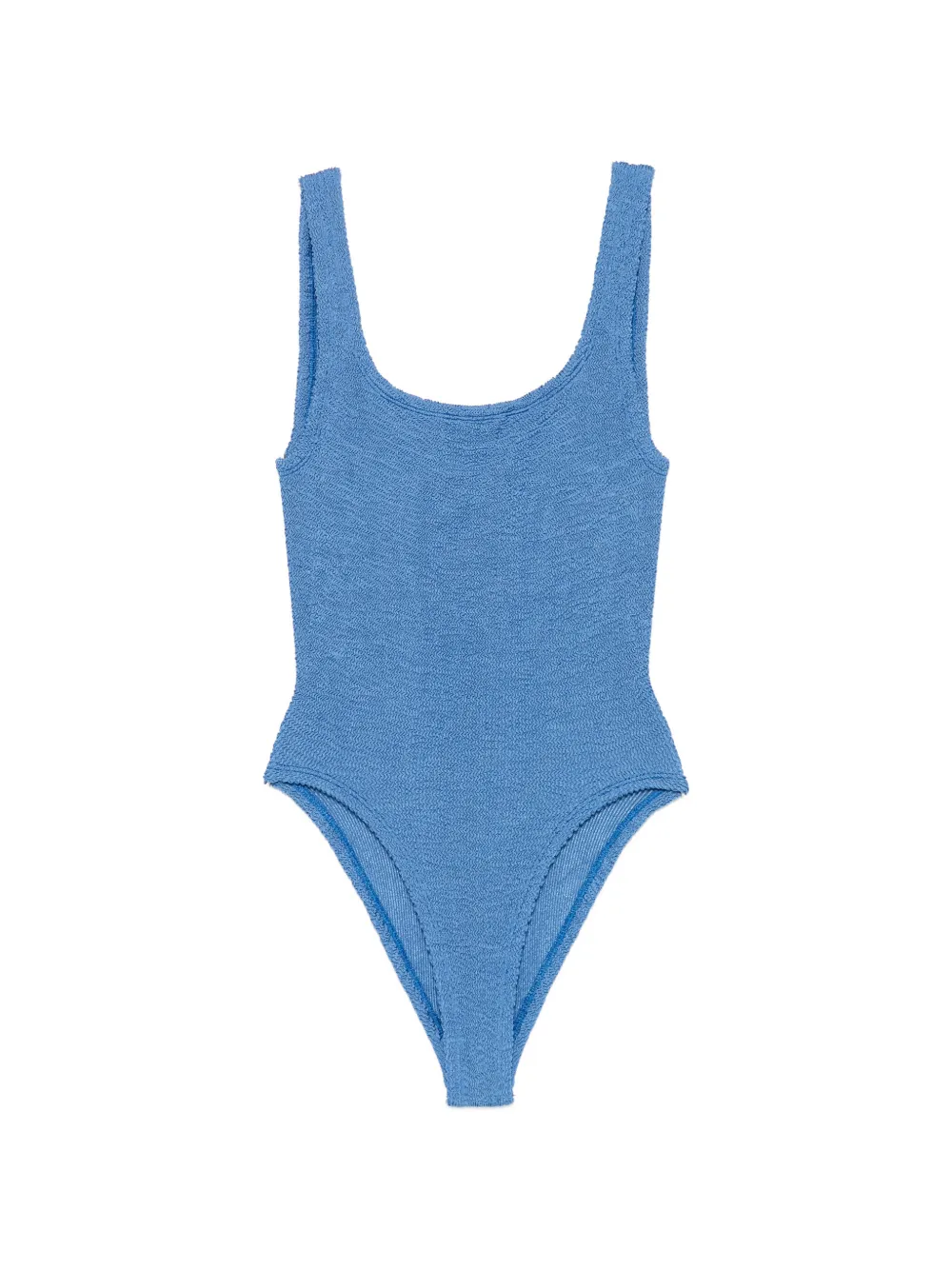 Hunza G crinkle-effect swimsuit - Blu