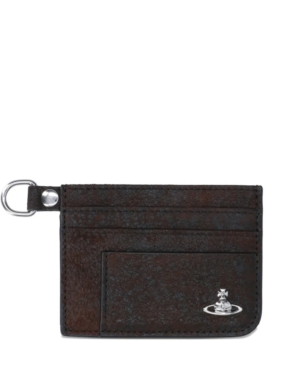 Vivienne Westwood Orb chain cardholder - Marrone