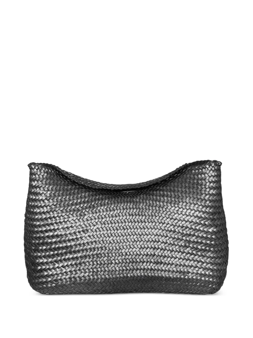 DRAGON DIFFUSION Santa Marta woven leather shoulder bag - Argento