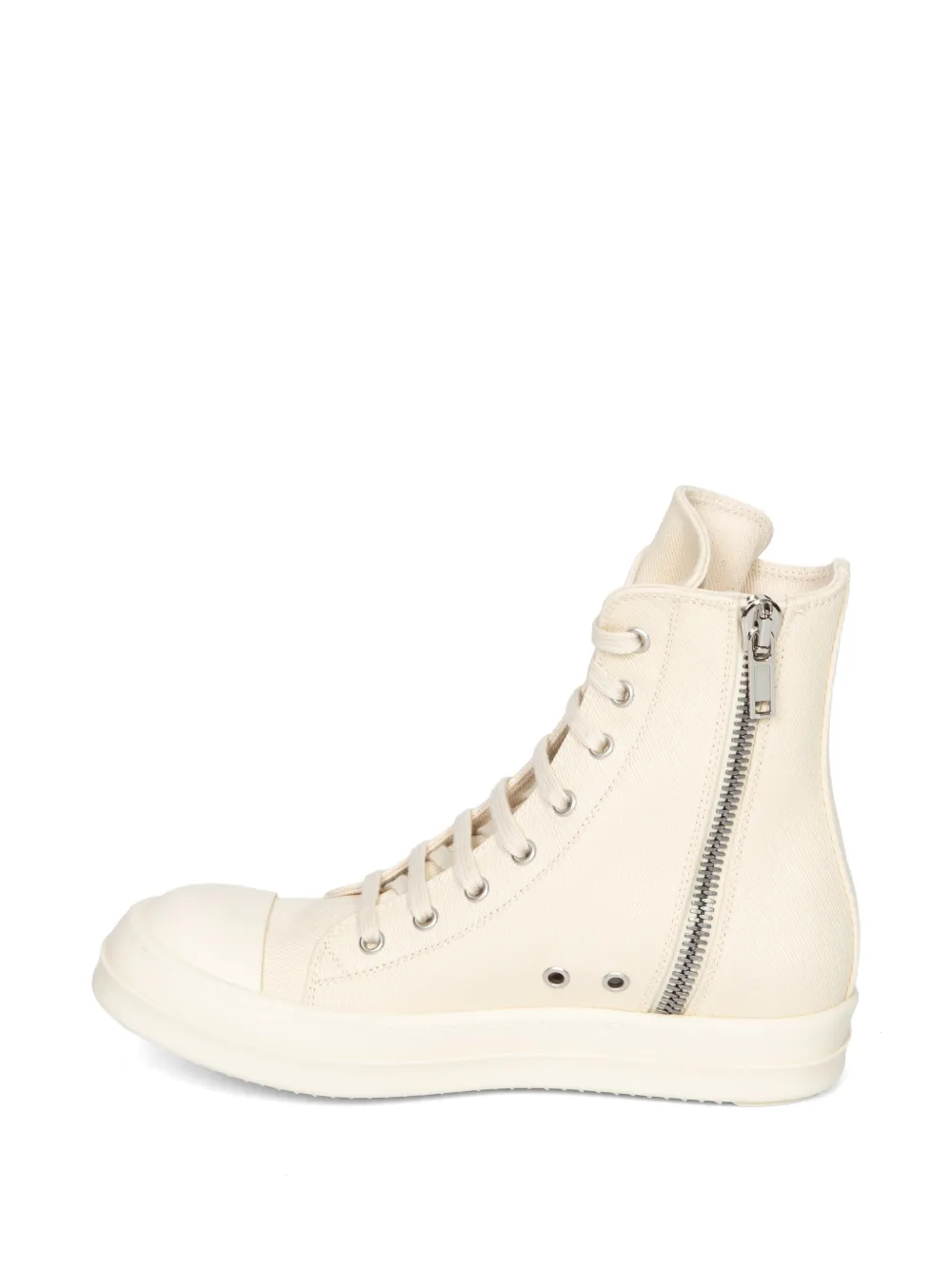 Rick Owens DRKSHDW Sneaks denim high-top sneakers Beige