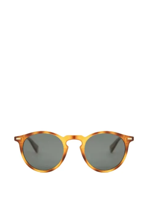 Polaroid round-frame tortoiseshell-effect sunglasses