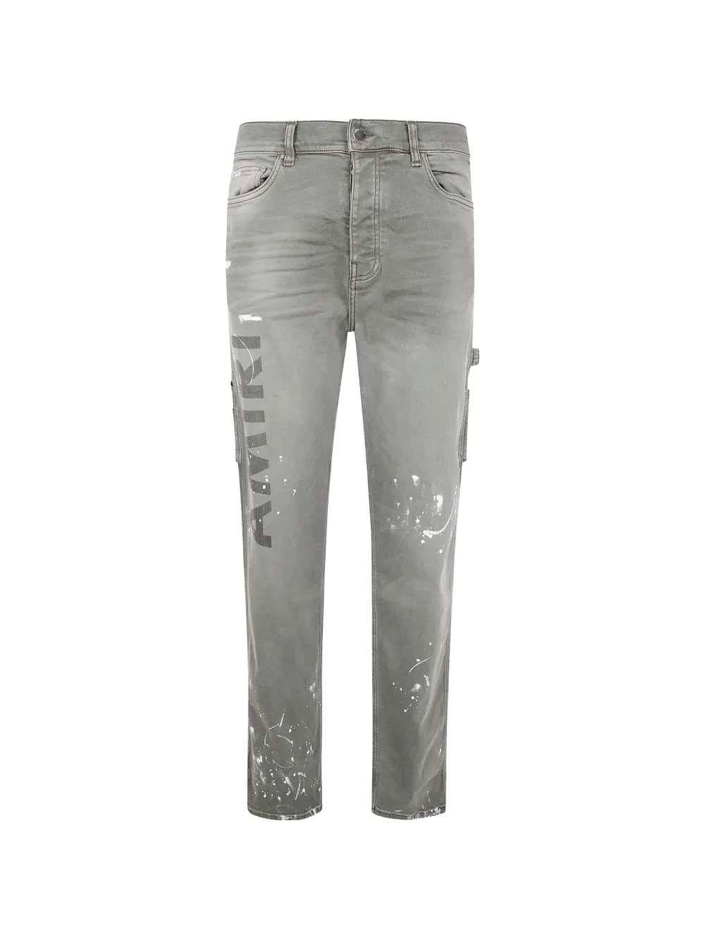 AMIRI Stencil paint-splatter jeans - Grey