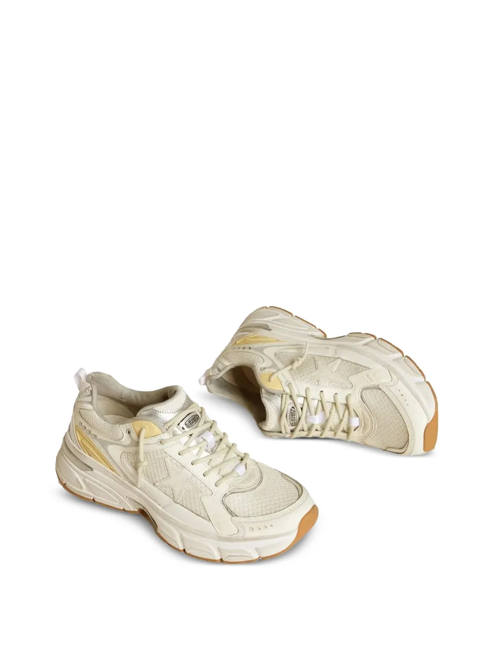 Golden Goose Lightstar panelled sneakers Beige