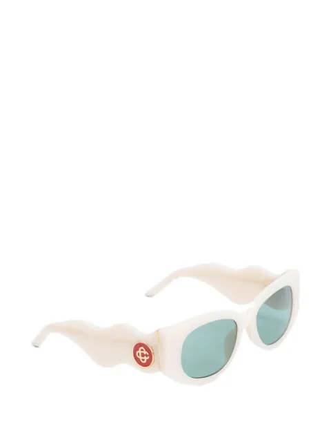 Casablanca Memphis wavy-arm rectangle-frame sunglasses
