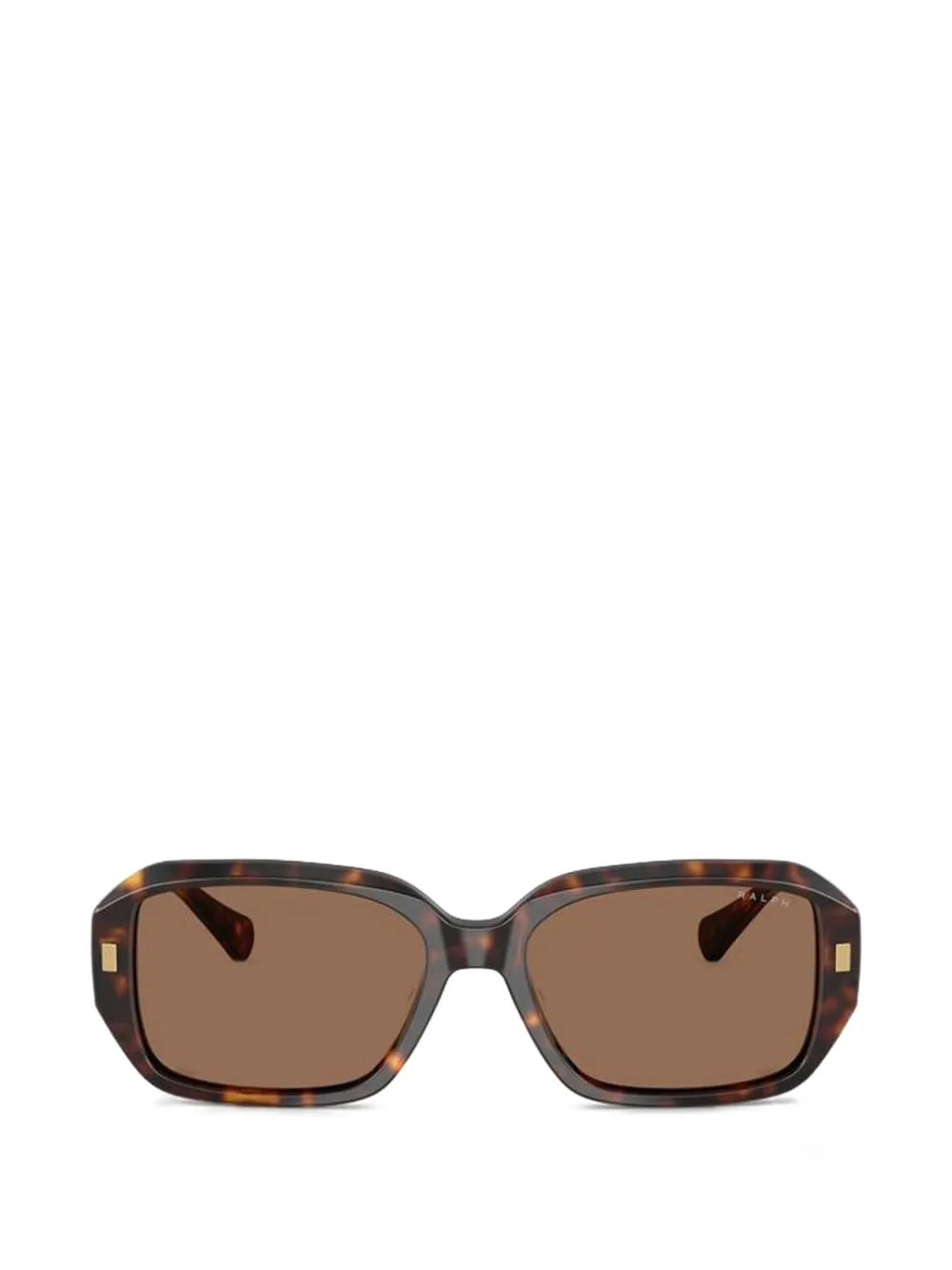 Polo Ralph Lauren tortoiseshell-effect rectangle-frame sunglasses - Marrone
