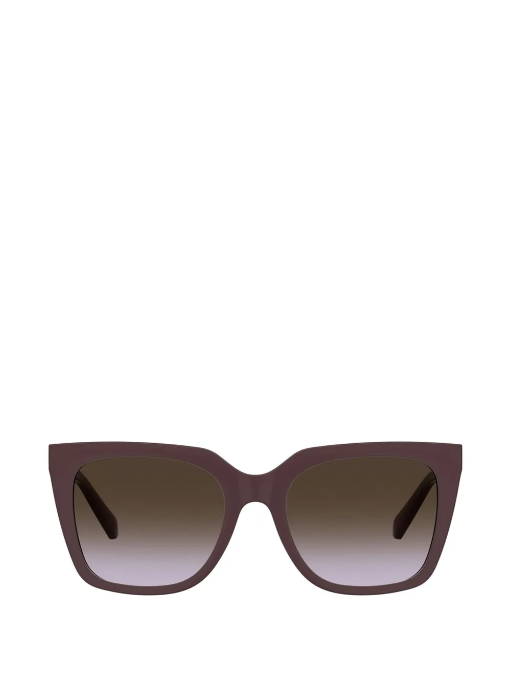 Love Moschino heart-motif square-frame sunglasses - Viola