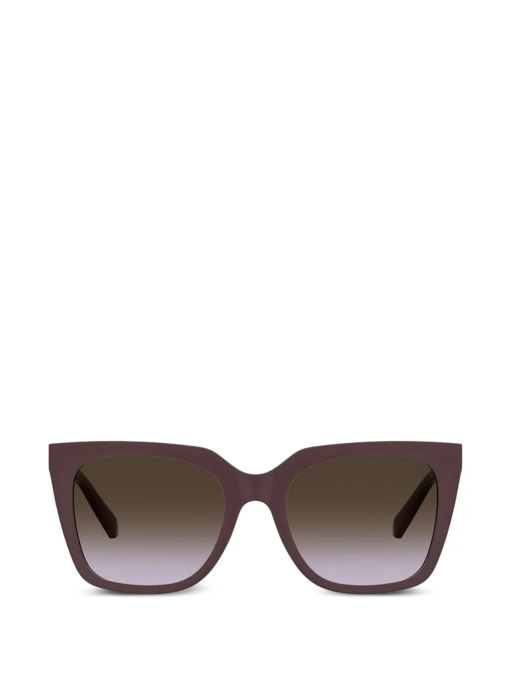Love Moschino heart-motif square-frame sunglasses - Viola