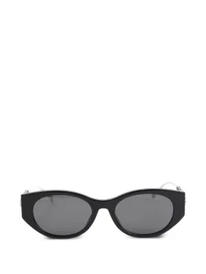 Gucci ホースビット オーバルフレーム サングラス | ブラック