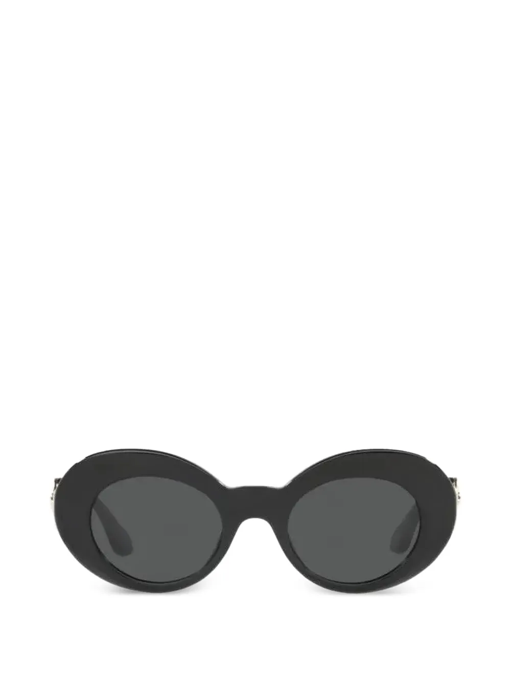 Versace Kids Medusa '95 oval-frame sunglasses - Nero