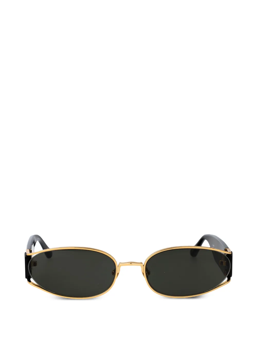 Linda Farrow Shelby oval-frame sunglasses - Oro