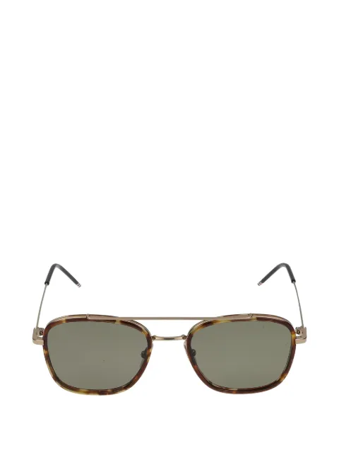 Thom Browne tortoiseshell-effect double-bridge sunglasses