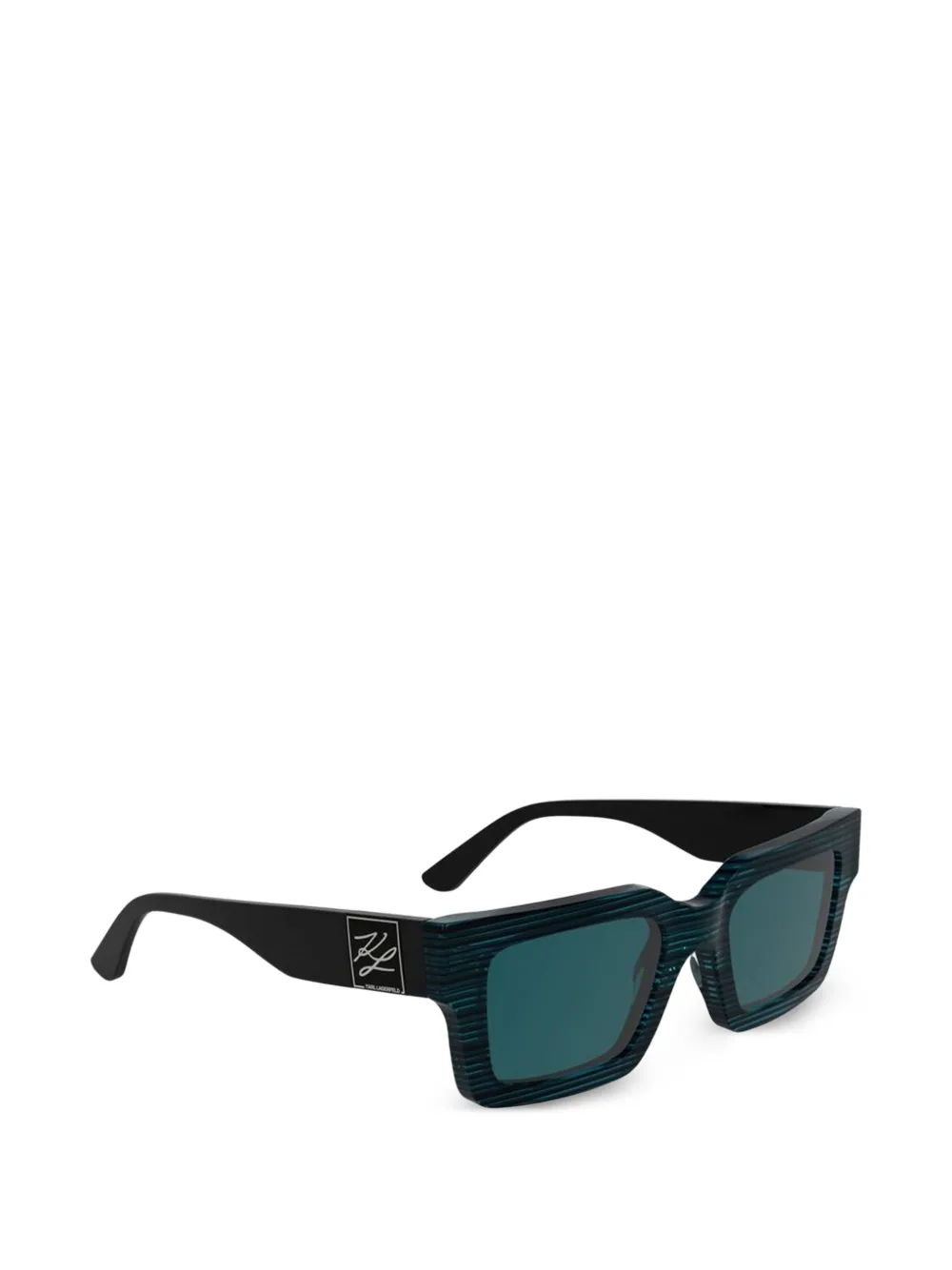 Karl Lagerfeld rectangle-frame sunglasses - Blu