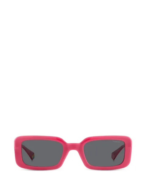 Polaroid rectangle-frame sunglasses