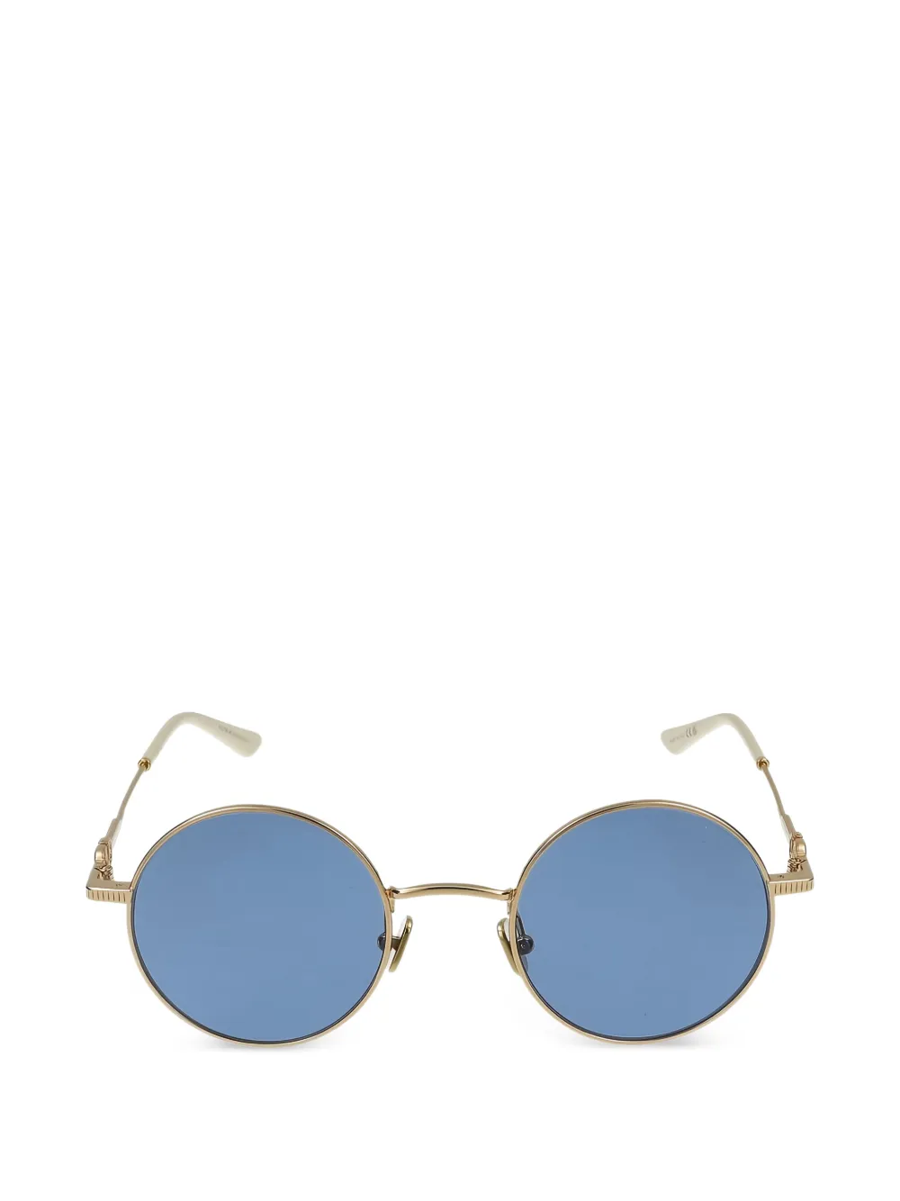 Valentino Garavani VLogo round-frame sunglasses - Gold