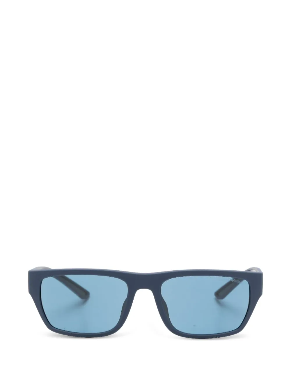 Emporio Armani rectangle-frame sunglasses - Blu