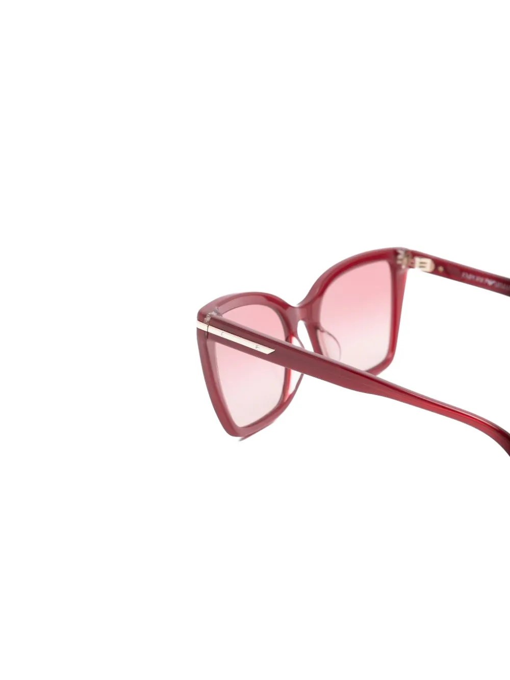 Emporio Armani Zonnebril met vierkant montuur Rood